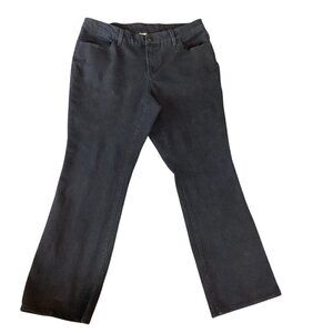 Faded‎ Glory Jeans Plus Sz 16W Black Bootcut Stretch #94N